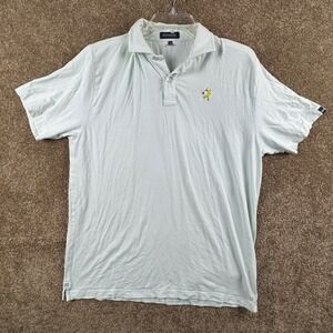 Live Forever Golf Mens Natural Performance Striped‎ Polo Shirt Mint Green Size M